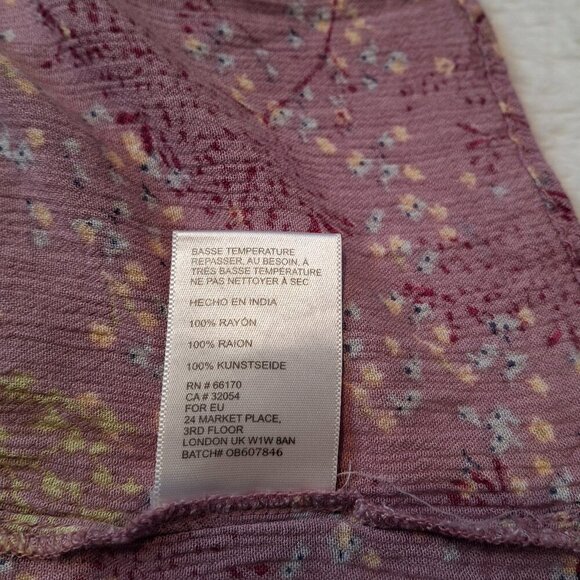 Urban Outfitters Floral Midi Dress Sz XS Smocked Full Skirt Boho Cottagecore - Picture 11 of 16